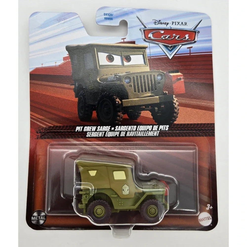 Disney Pixar Cars Pit‎ Crew Sarge Die-Cast Metal 1:55 Scale Toy Vehicle New